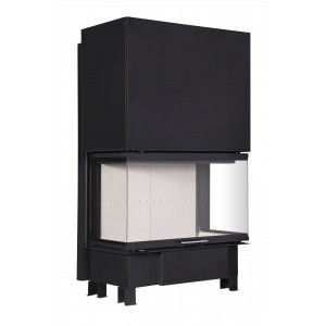 Каминная топка Экокамин ДЕЛЬТА 1000 K три стекла